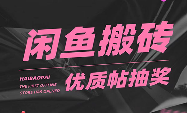 闲鱼优质帖搬砖项目-柚子网创