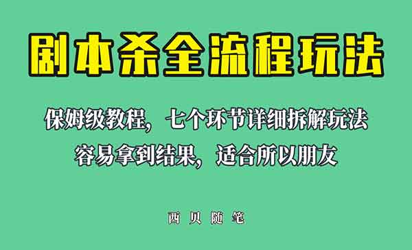 剧本杀虚拟资源玩法，保姆级教程-柚子网创