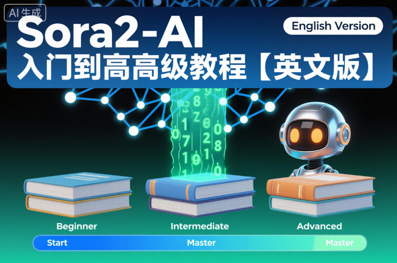 Sora2-AI入门到高级教程【英文版】-柚子网创
