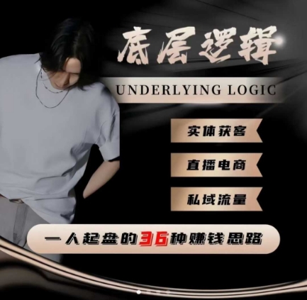 一个人起盘的底层逻辑,私域流量-直播电商-实体获客,一人起盘的36种賺钱思路-柚子网创