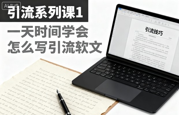 引流系列课1，一天时间学会怎么写引流软文-柚子网创