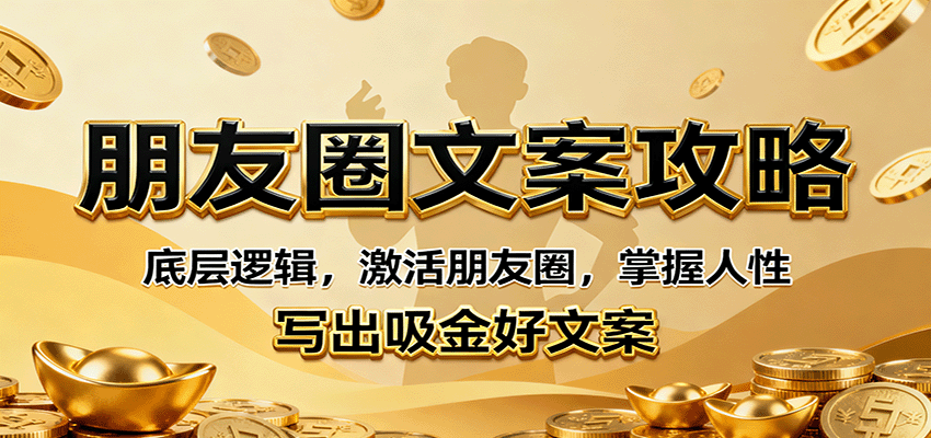 朋友圈文案攻略：底层逻辑，激活朋友圈，掌握人性，写出吸金好文案-柚子网创