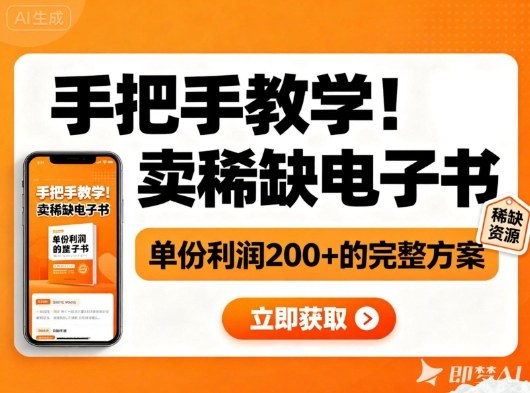 手把手教学！在小红书卖稀缺电子书，单份利润2张+的完整方案-柚子网创