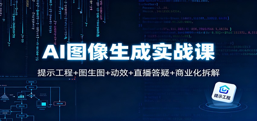 AI图像生成实战课：提示工程+图生图+动效+直播答疑+商业化拆解-柚子网创